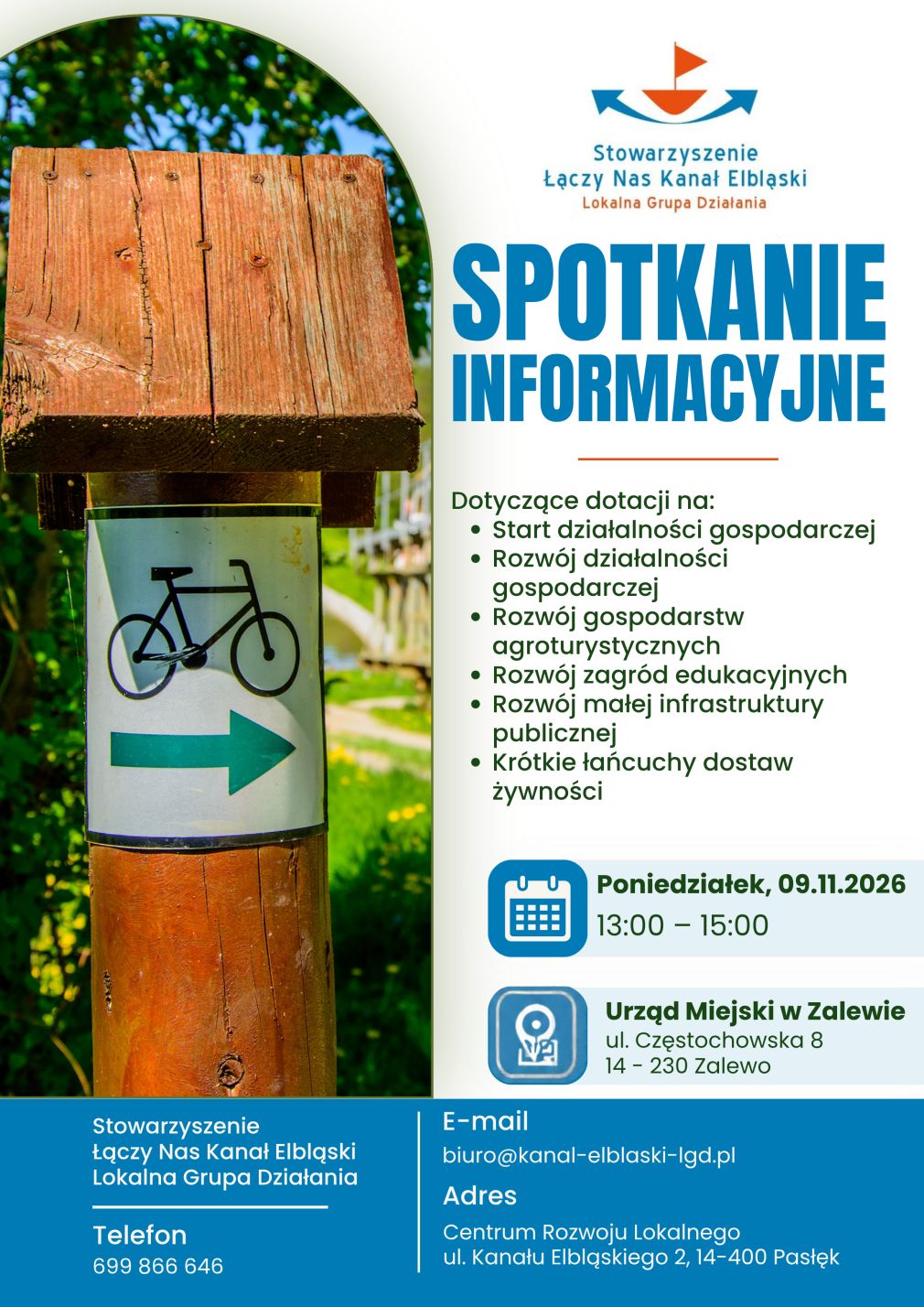 Spotkanie informacyjne w sprawie naborów wniosków w ramach LSR 2023-2029