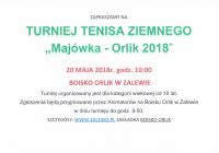 Zapraszamy na Turniej Tenisa Ziemnego - Boisko Orlik w Zalewie