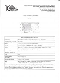 OSTRZEŻENIE METEOROLOGICZNE Nr 37