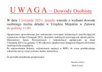 Dowody Osobiste - informacja