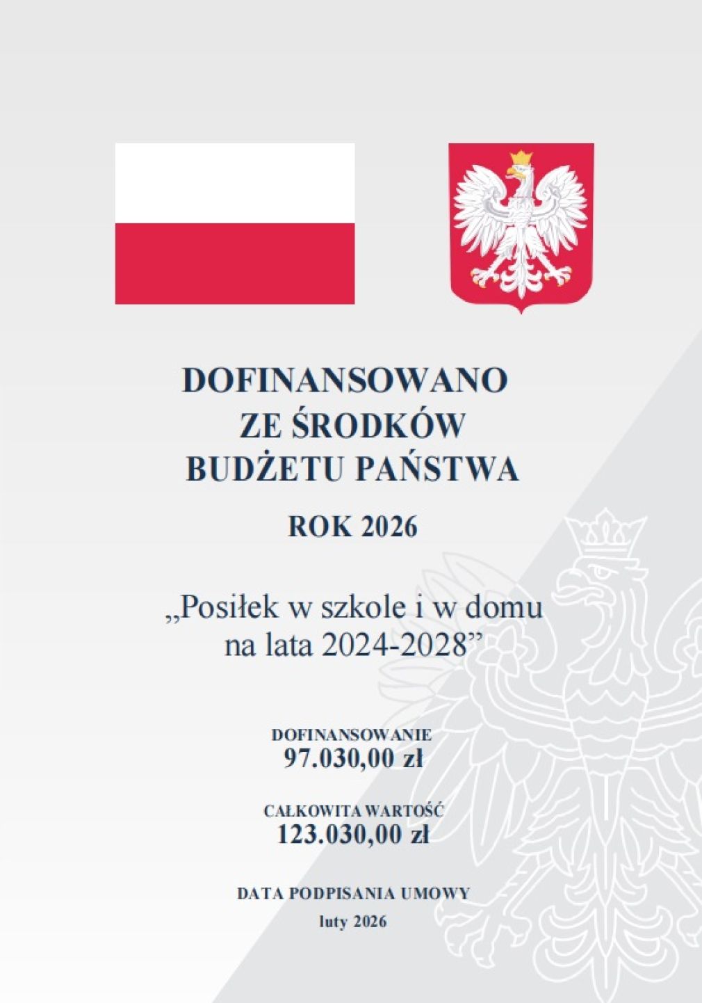 Posiłek w szkole i w domu - 2026