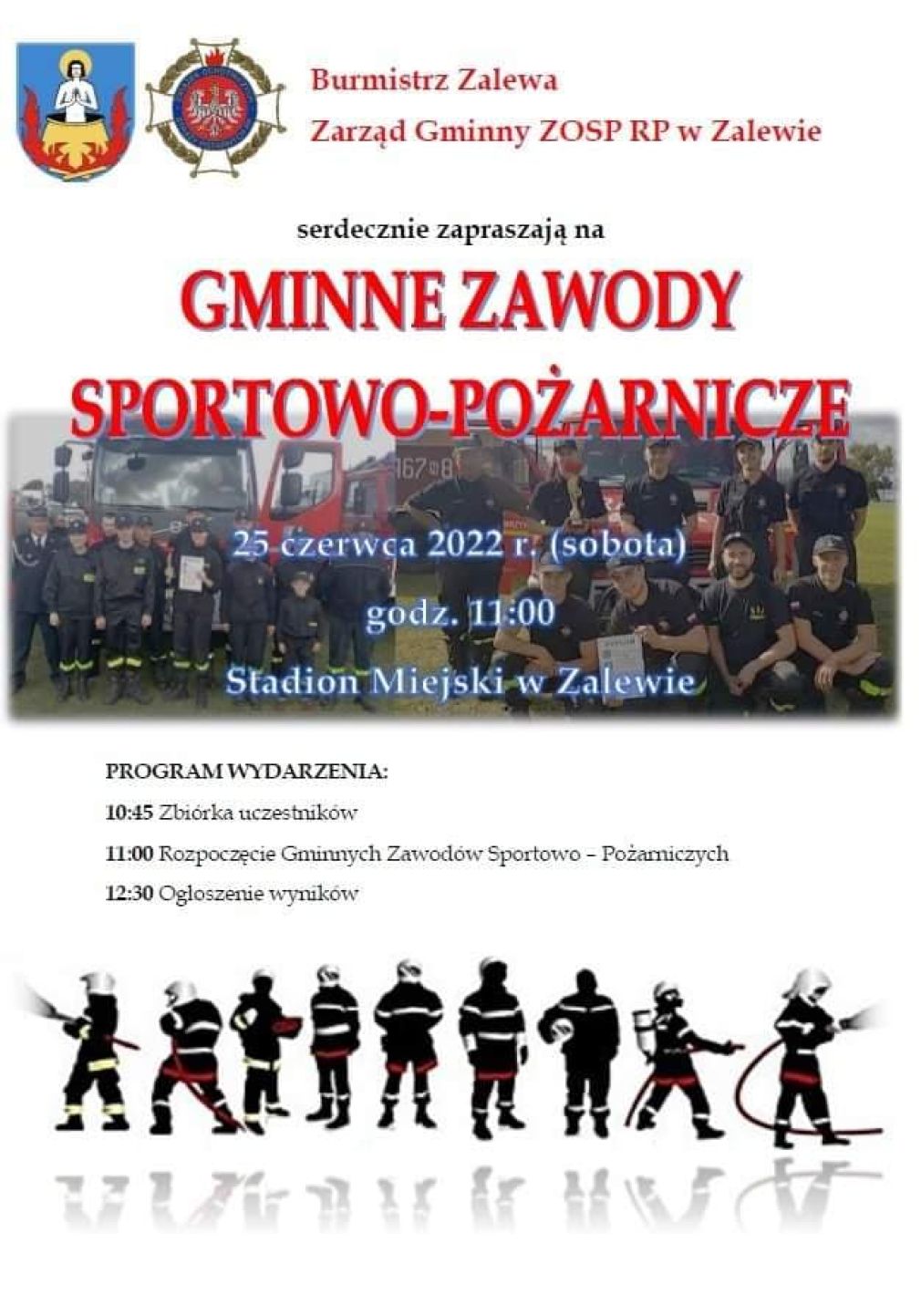 Zaproszenie na Gminne Zawody Sportowo-Pożarnicze