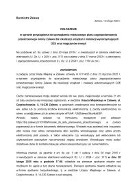 Ogłoszenie w sprawie przystąpienia do sporządzenia miejscowego planu zagospodarowania przestrzennego Gminy Zalewo dla lokalizacji urządzeń i instalacji wykorzystujących OZE oraz magazynów energii