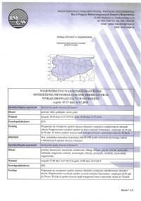 Ostrzeżenie meteorologiczne nr 10