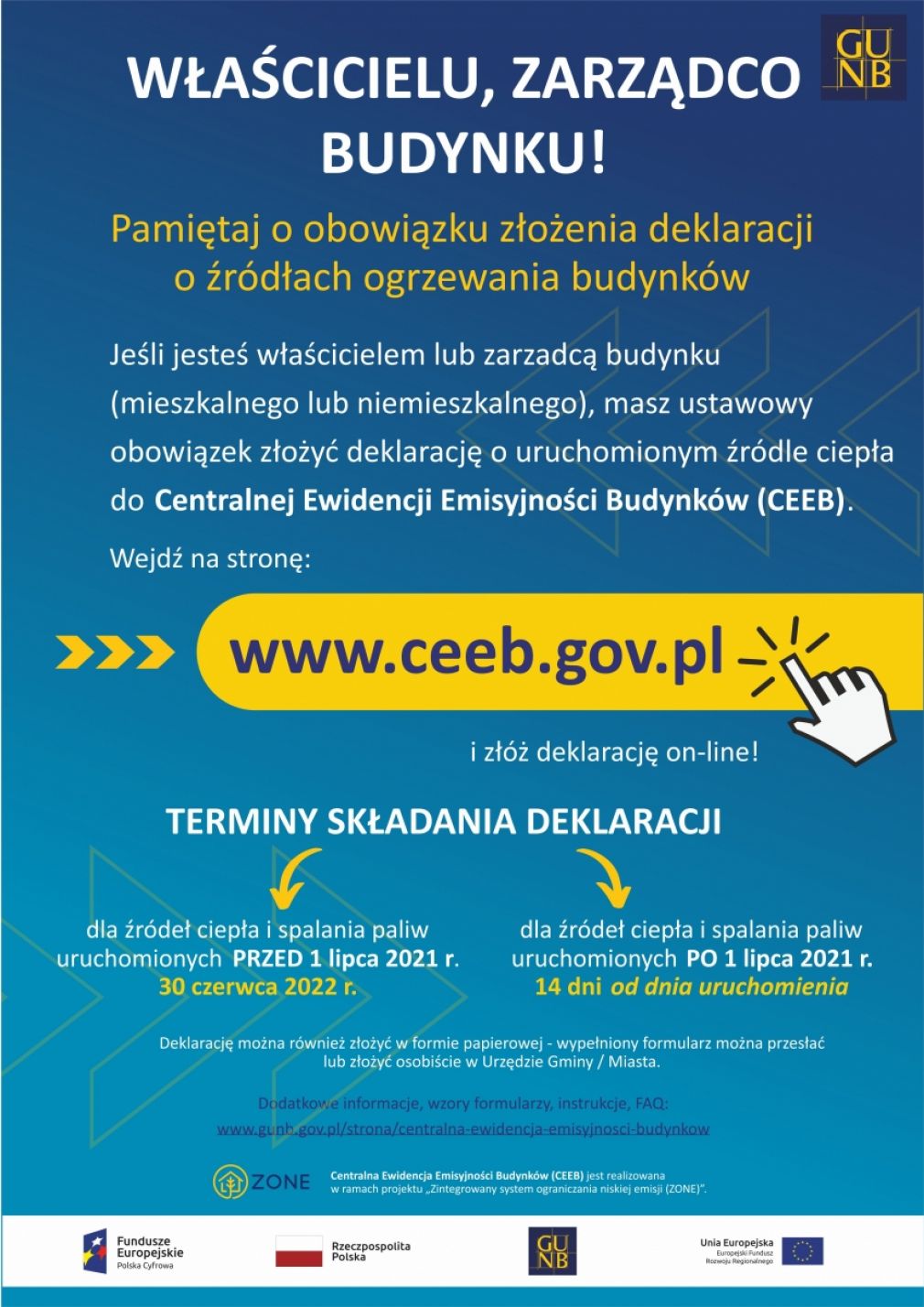 Obowiązek zgłoszenia źródła ogrzewania do Centralnej Ewidencji Emisyjności Budynków (CEEB)