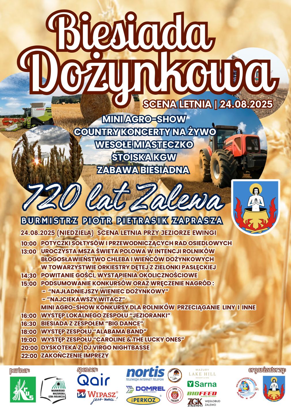 Biesiada Dożynkowa w Zalewie z okazji 720-lecia miasta