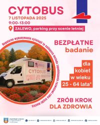Bezpłatna profilaktyczna cytologia w cytobusie – zadbaj o swoje zdrowie!