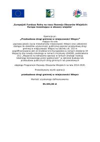 Przebudowa drogi gminnej w miejscowości Wieprz