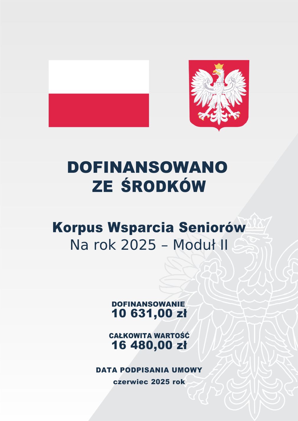 Korpus Wsparcia Seniorów na rok 2025 - Moduł II