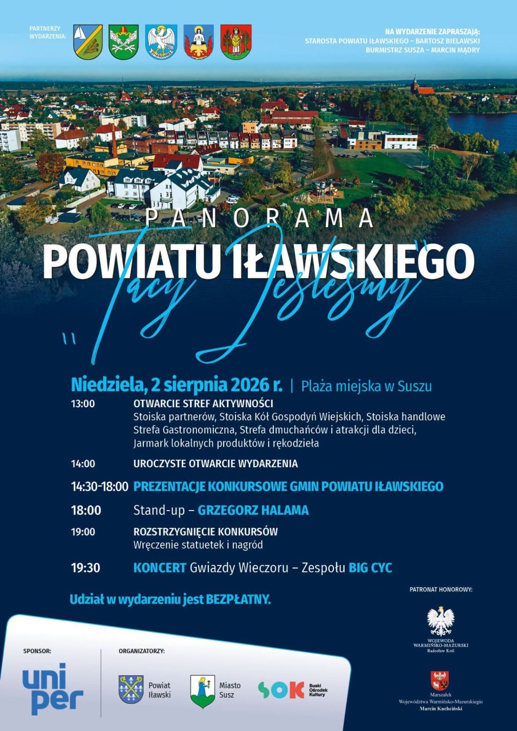 Zaproszenie do Susza na "Tacy jesteśmy". Panorama Powiatu Iławskiego 2026!