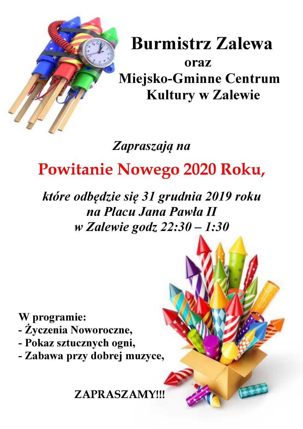 Powitanie Nowego 2020 Roku