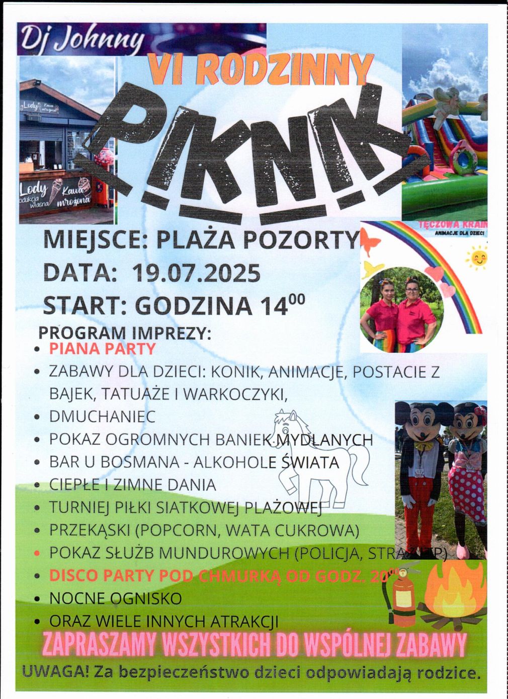 Zaproszenie na Piknik w Pozortach