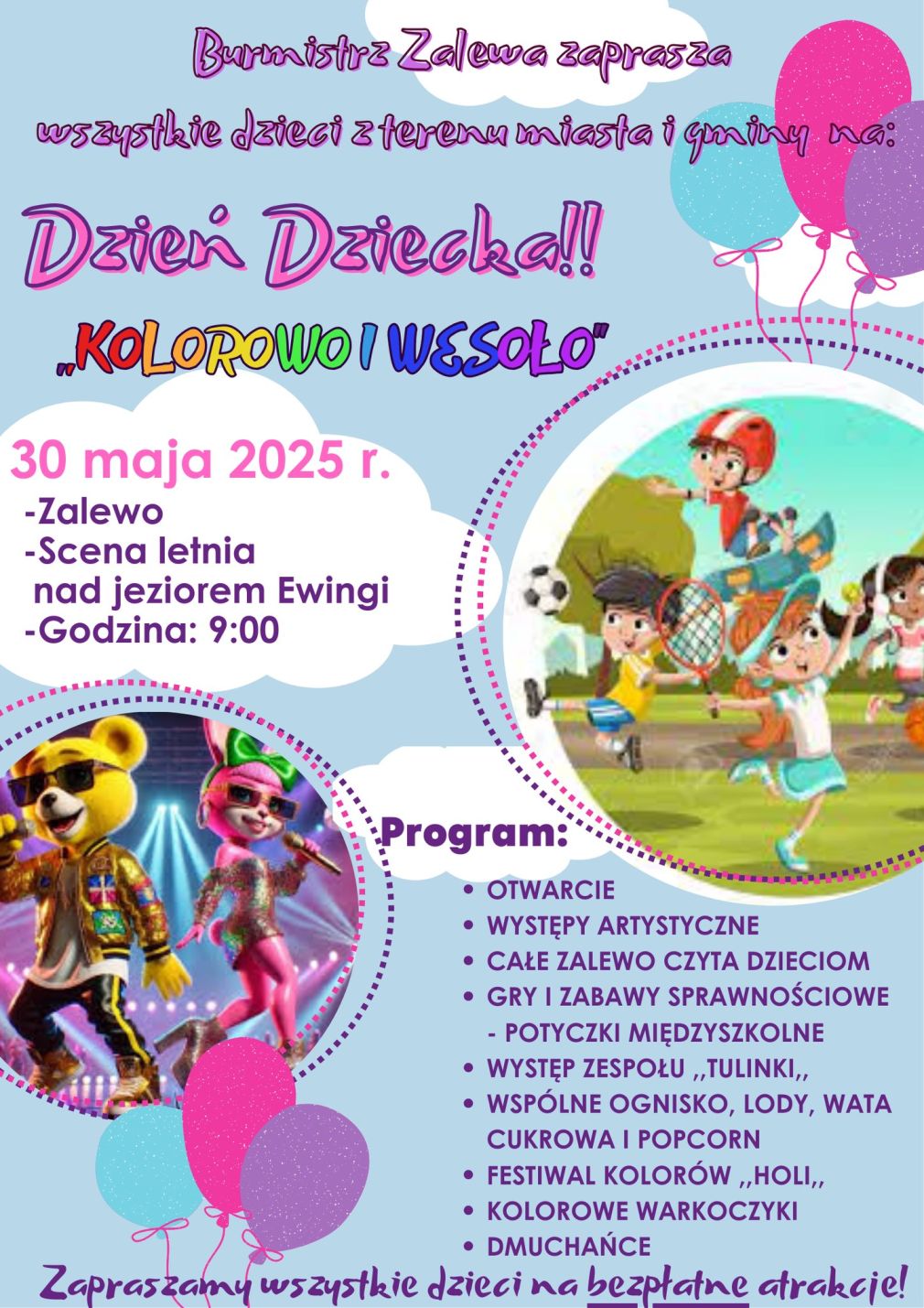 Zaproszenie na Dzień Dziecka