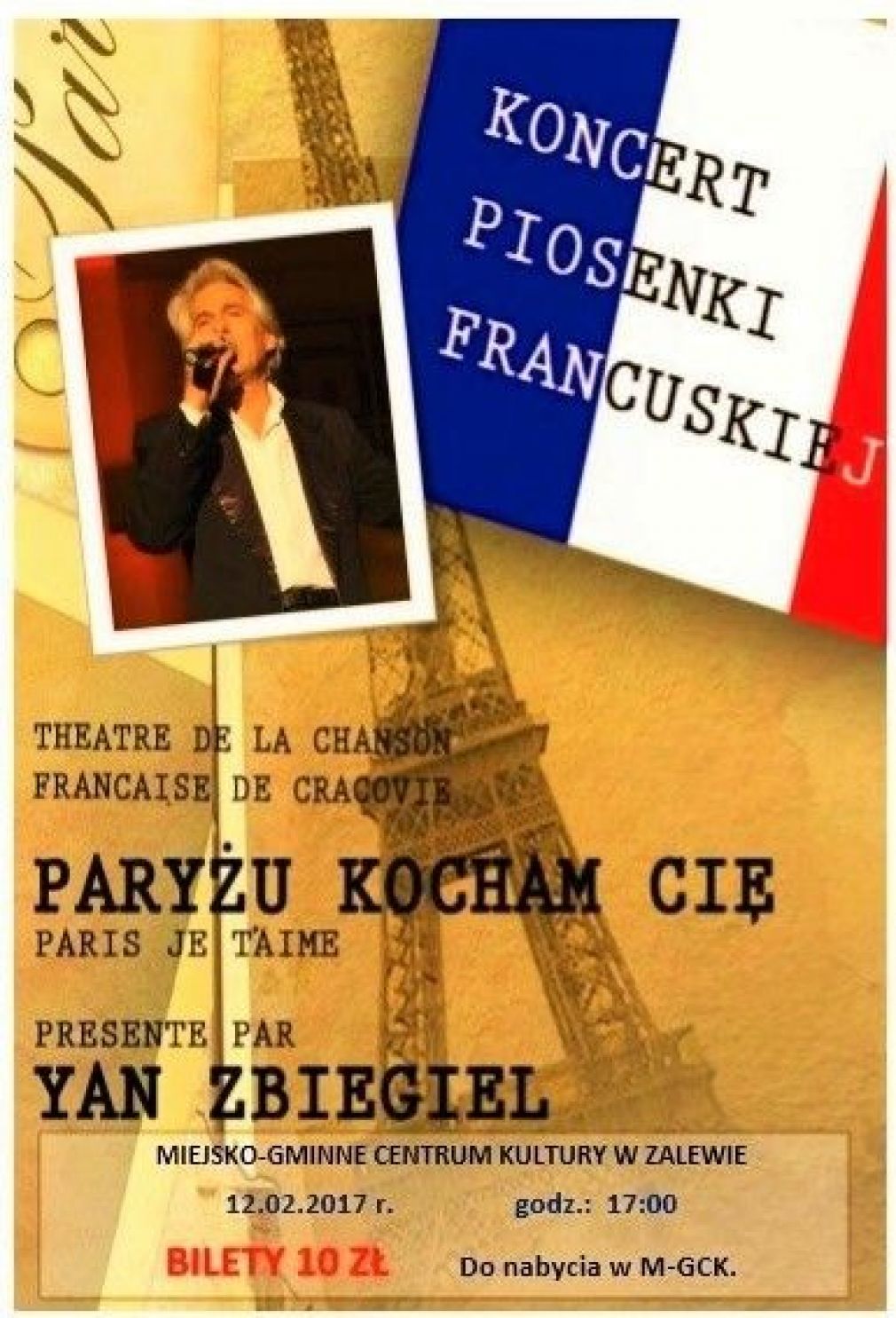 Koncert Piosenki Francuskiej w M-GCK w Zalewie