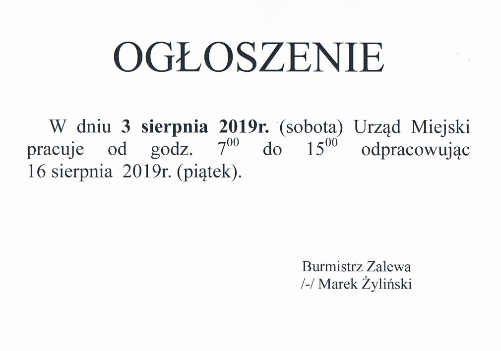 Ogłoszenie