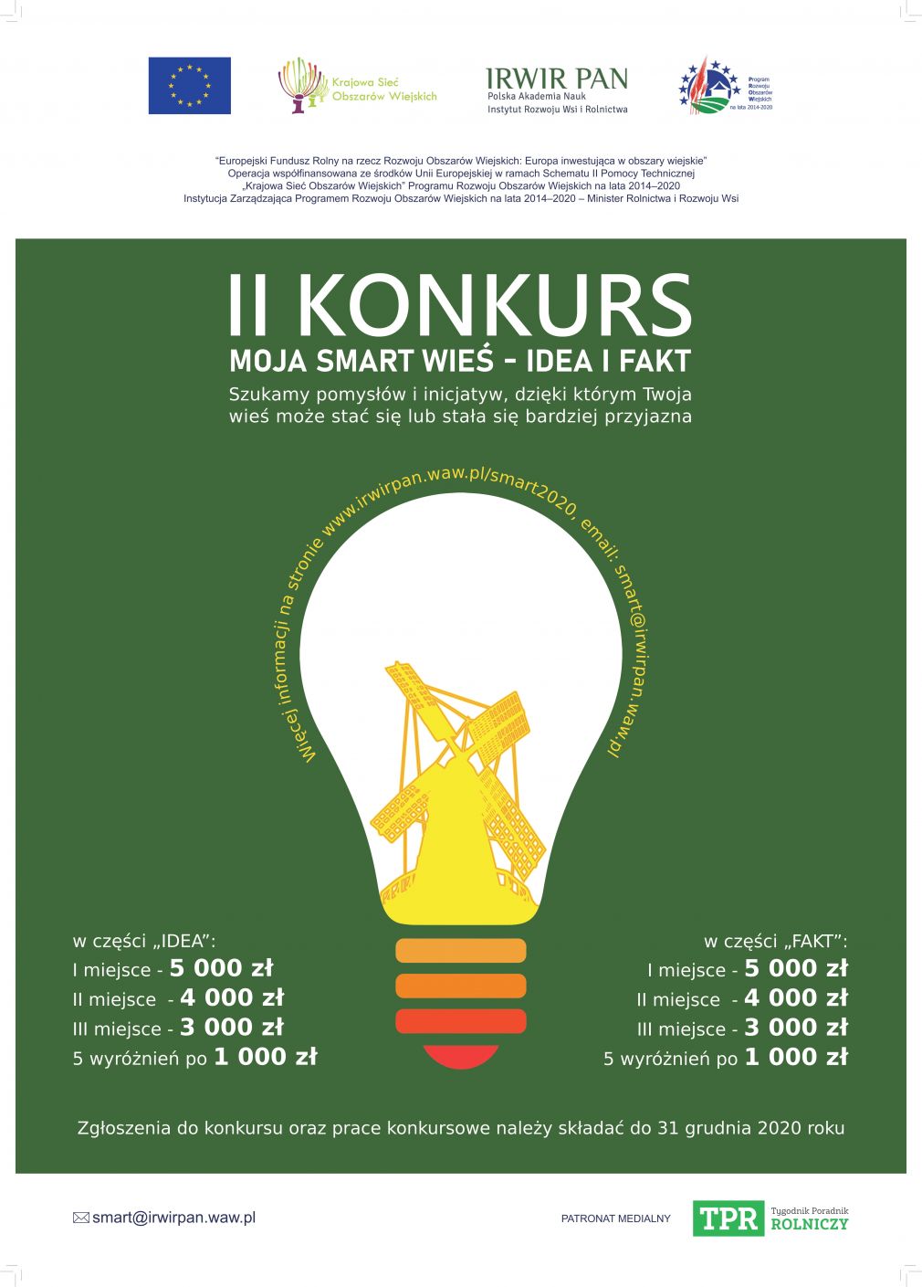 Zaproszenie do udziału w II edycji Konkursu "MOJA SMART WIEŚ - IDEA I FAKT"