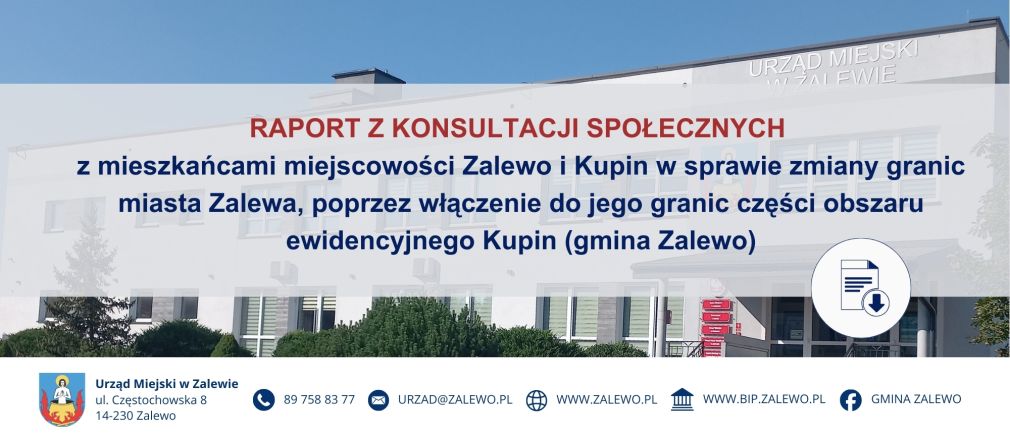 Raport z konsultacji społecznych