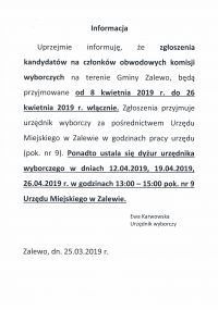 Informacja Urzędnika Wyborczego