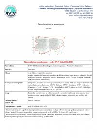 Komunikat meteorologiczny z dnia 10.02.2021 r.