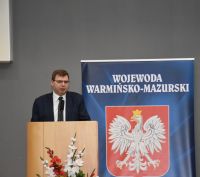 Konferencja w sprawie dróg lokalnych w Warmińsko-Mazurskim Urzędzie Wojewódzkim.